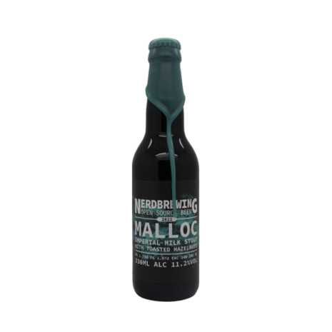 Nerdbrewing Nerdbrewing Malloc Hazelnuts 33cl 11,2% Nerdbrewing Nerdbrewing Malloc Hazelnuts 33cl 11,2%