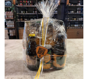 Hellobier Iets te vieren? Geschenkverpakking 6 Bieren + Pinda's Hellobier Iets te vieren? Geschenkverpakking 6 Bieren + Pinda's
