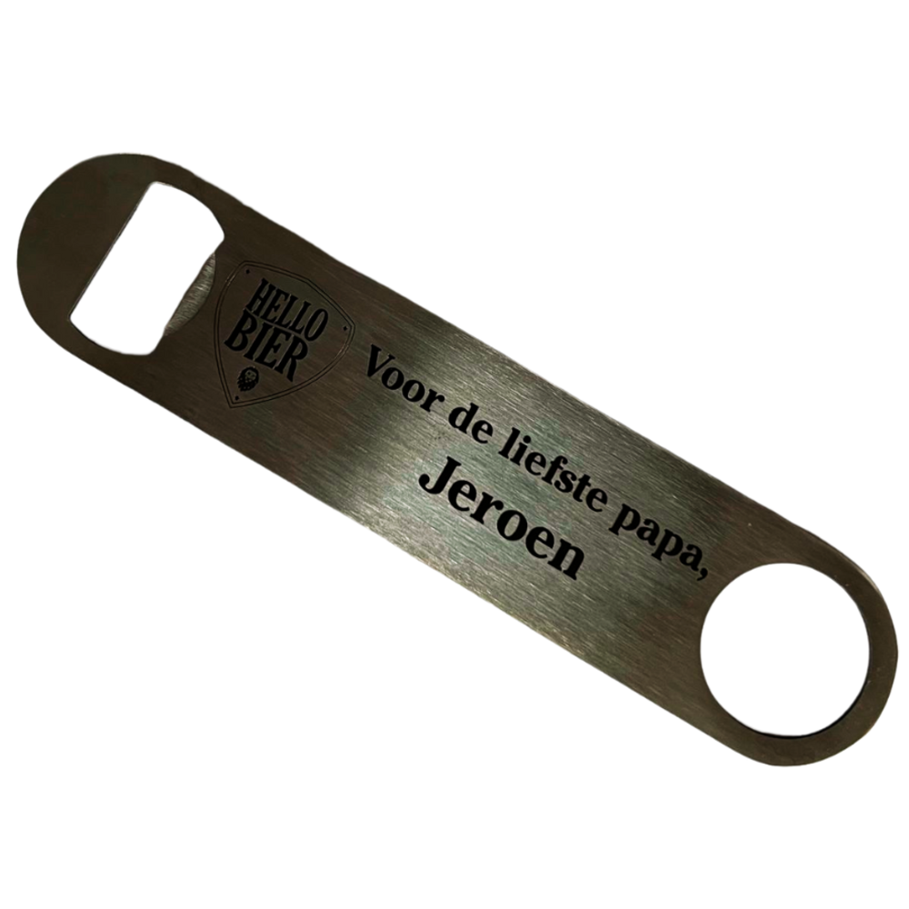 Vaderdag bierpakket met gepersonaliseerde bieropener