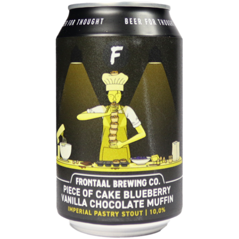 Frontaal Frontaal - Piece Of Cake:  Blueberry Vanilla Chocolate  Muffin  33Cl