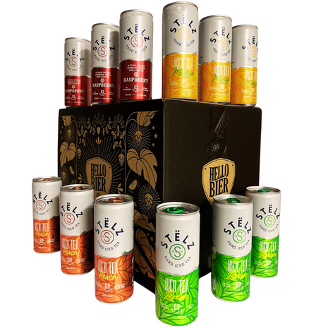 Stëlz Stëlz pakket 4 smaken met Hellobier koeltas