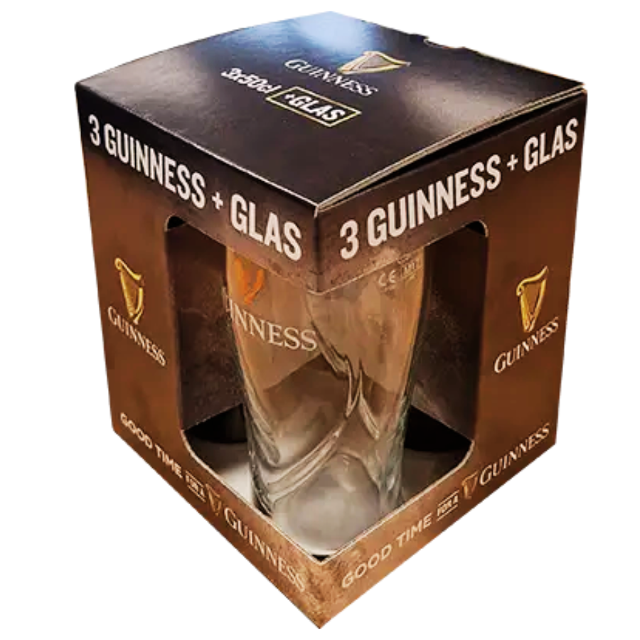 Guinness Guinness Stout Proefpakket 3x 50cl + glas
