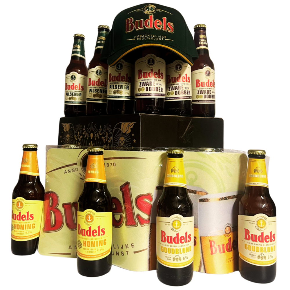 Budels Budels bierpakket 12 bieren + Barmat en Pet
