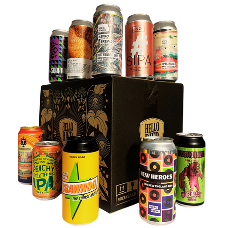 Hellobier Bierpakket IPA Internationaal met 10 verschillende IPA's + koeltas Hellobier Hellobier Bierpakket IPA Internationaal met 10 verschillende IPA's + koeltas Hellobier