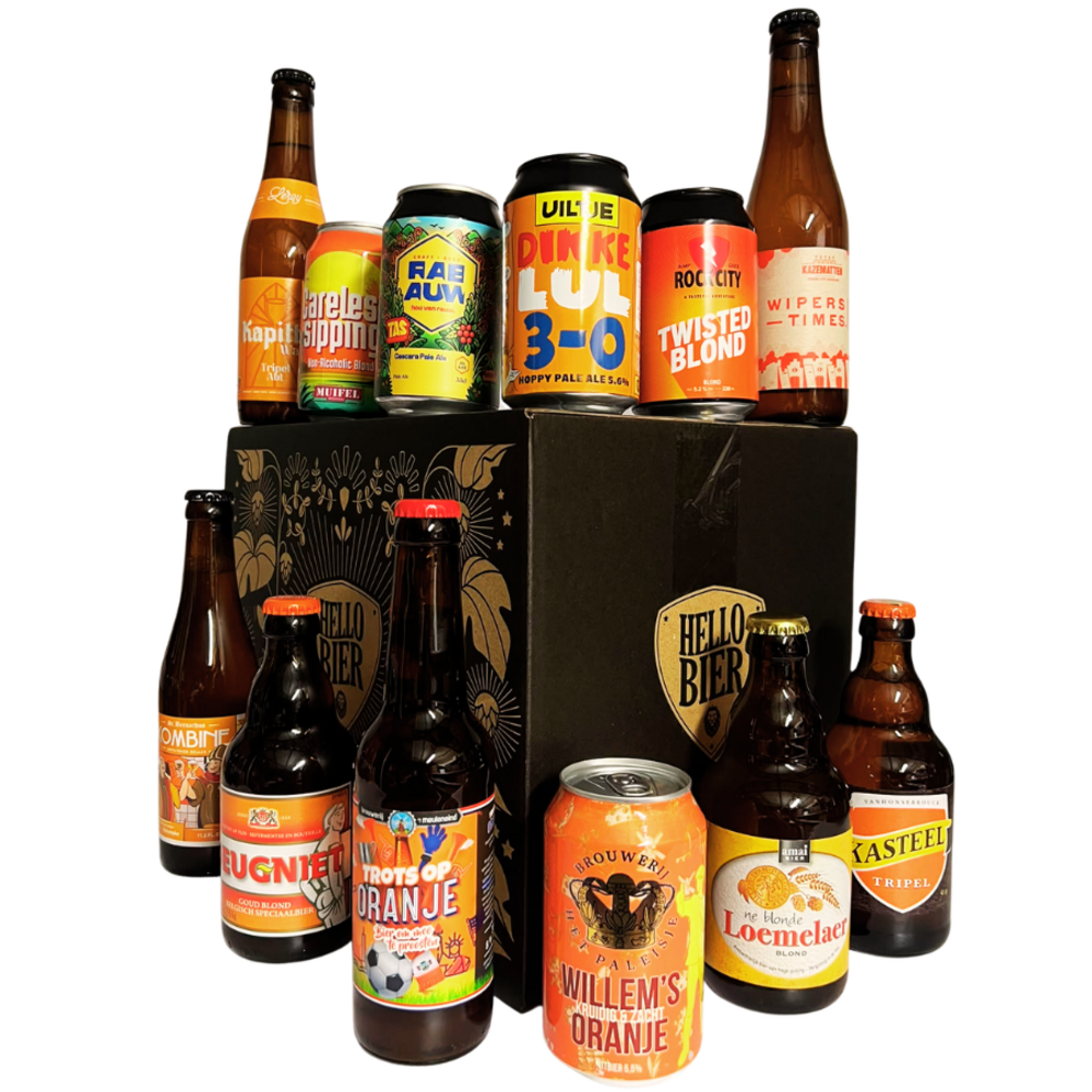 Hellobier Oranje bierpakket 12 bieren Hellobier Oranje bierpakket 12 bieren