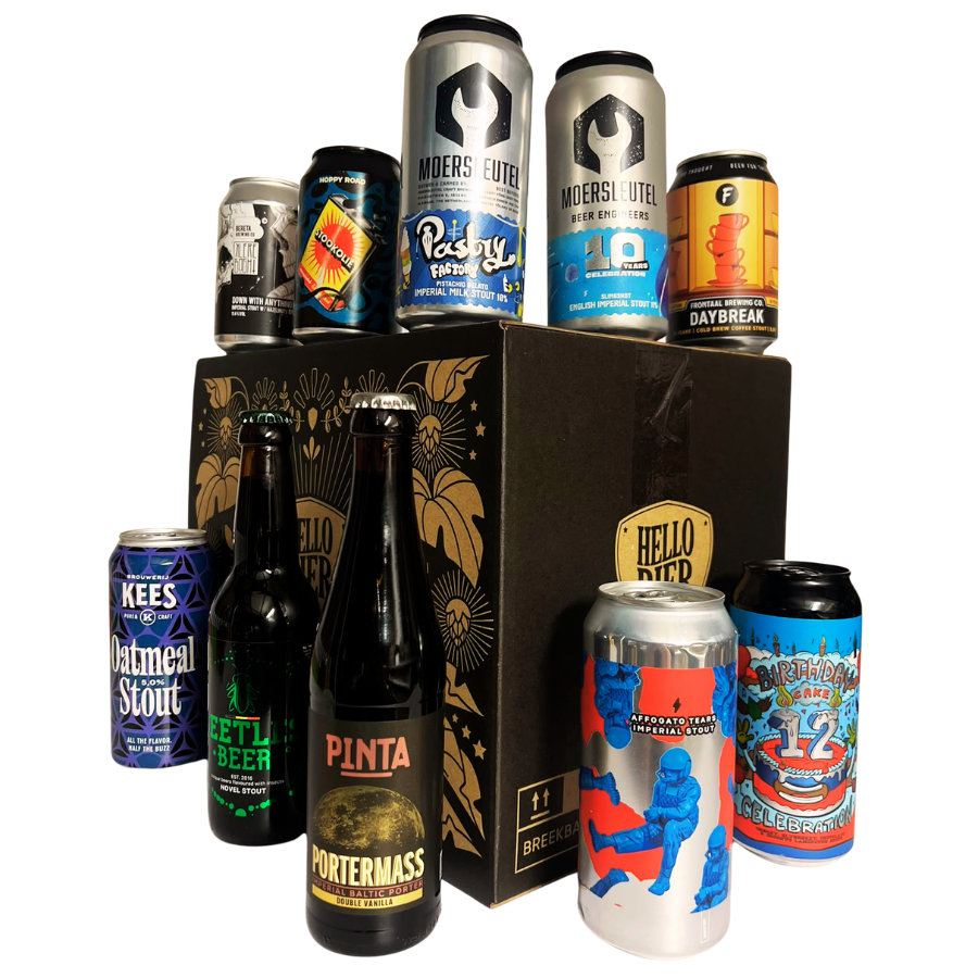 Hellobier Bierpakket Stout en Porter 10 bieren
