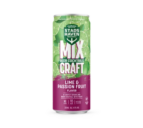 Stadshaven brouwerij MixCraft Beer Cocktail Lime & Passion Fruit 33cl
