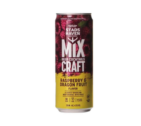 Stadshaven brouwerij MixCraft Beer Cocktail Raspberry & Dragon Fruit 33cl