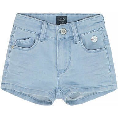 Jog jeans korte broek (light blue denim)