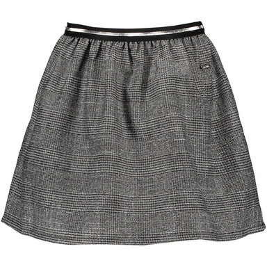 Rokje check Terri (black)