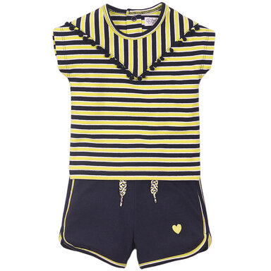 Tweedelig setje Be Kind (navy/yellow)