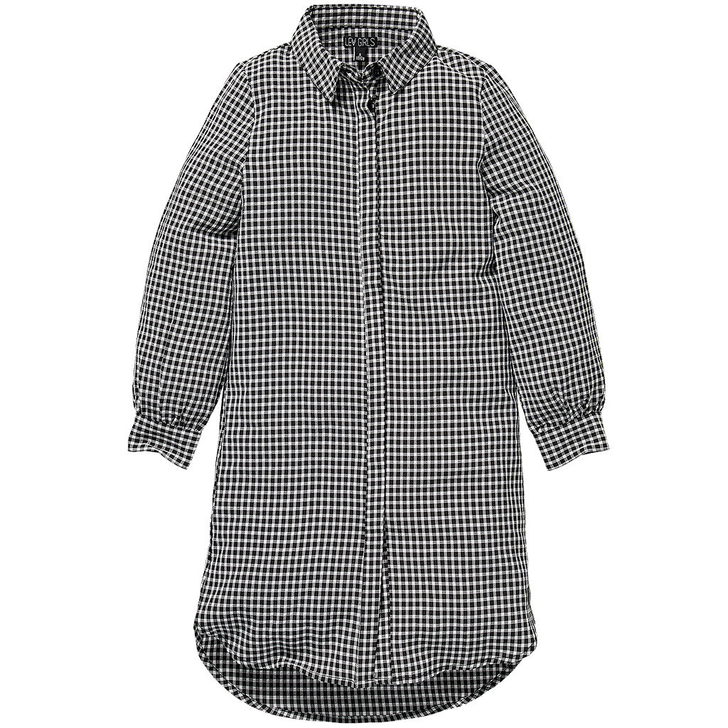 Jurk Regina (black white check)