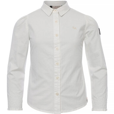 Blouse smocked poplin (ivory)