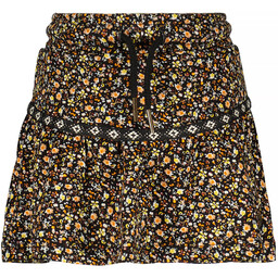 Rokje crepe (black flower)