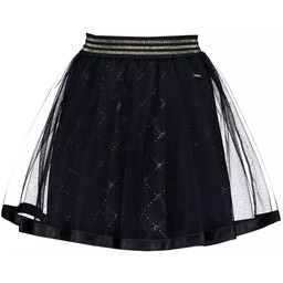 Rokje Taylor logo check petticoat (blue navy)