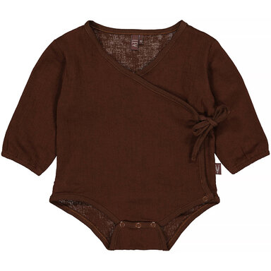 Overslag rompertje Charli (brown choco)