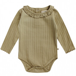 Rompertje met kraagje Jolie | Twin Rib (slate green)