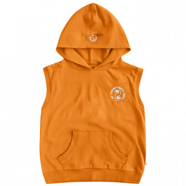 Mouwloze hoodie Eduardo | Solid (tangerine)