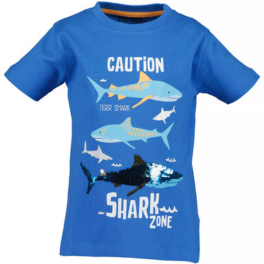 T-shirt Funny Sharks (blue)