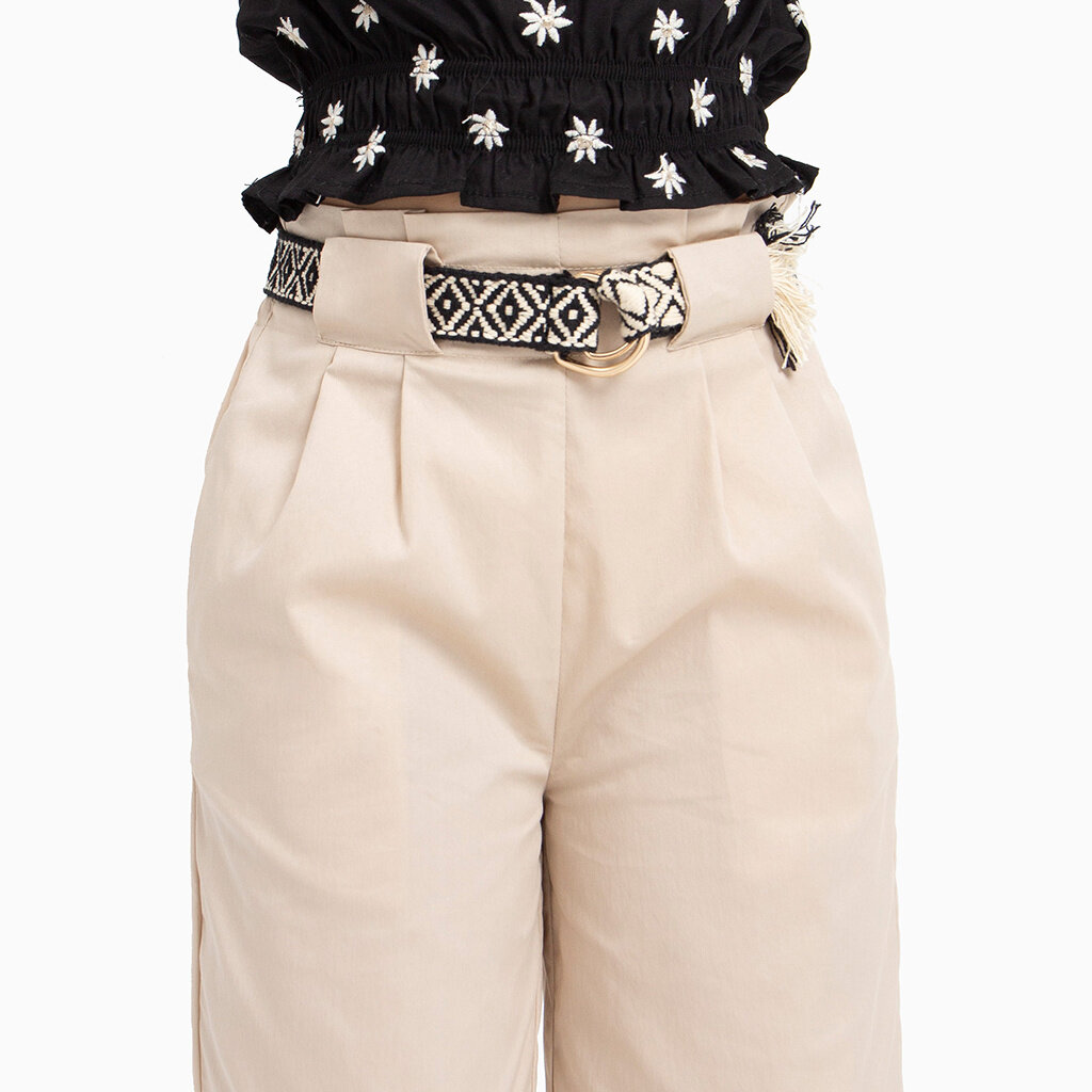 Broek met riem (almond)