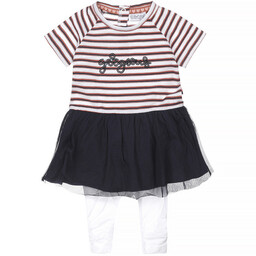 Jurkje met legging Dot (white)