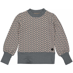Longsleeve Davina (aop green basil geomatric)
