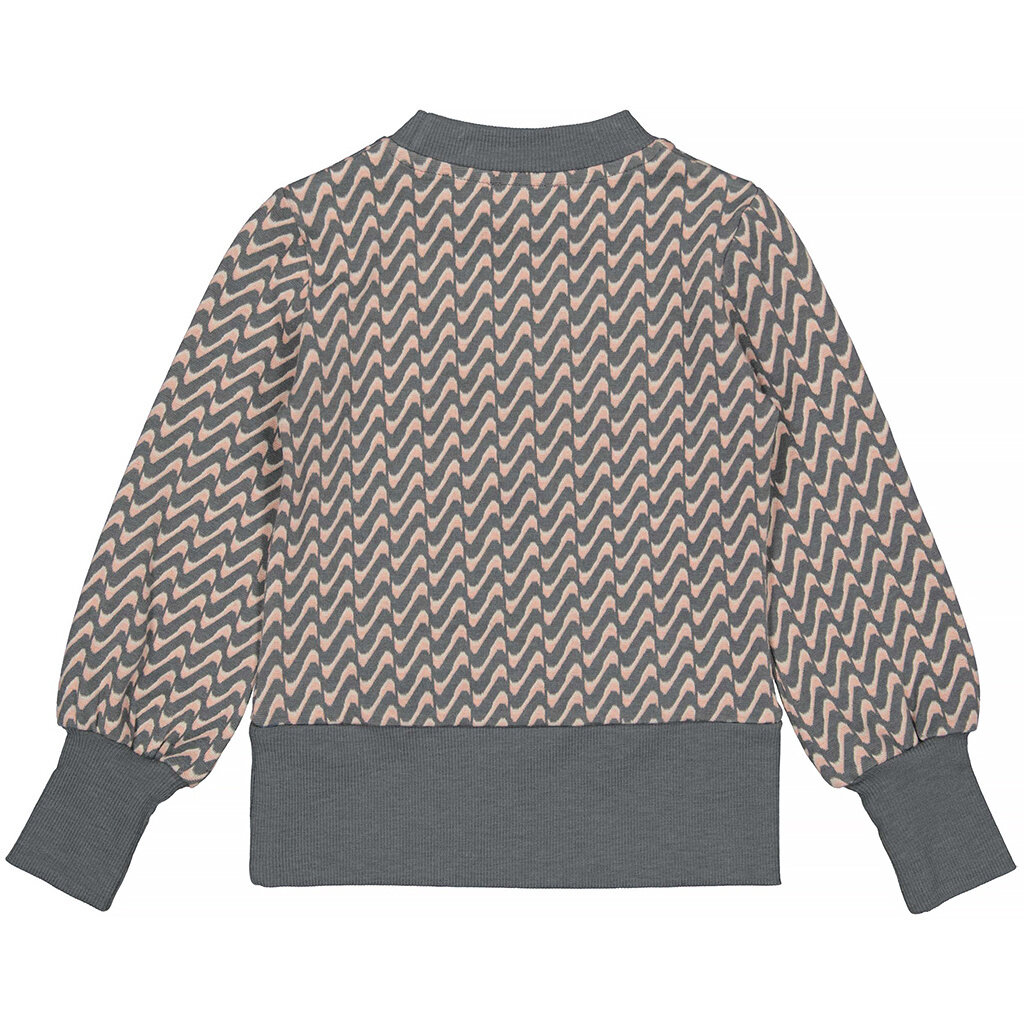 Longsleeve Davina (aop green basil geomatric)