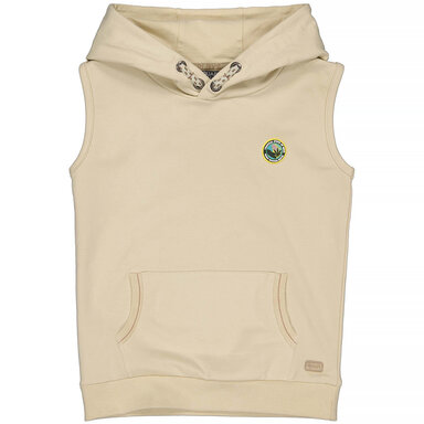 Mouwloze trui hoodie Thomas (sand)