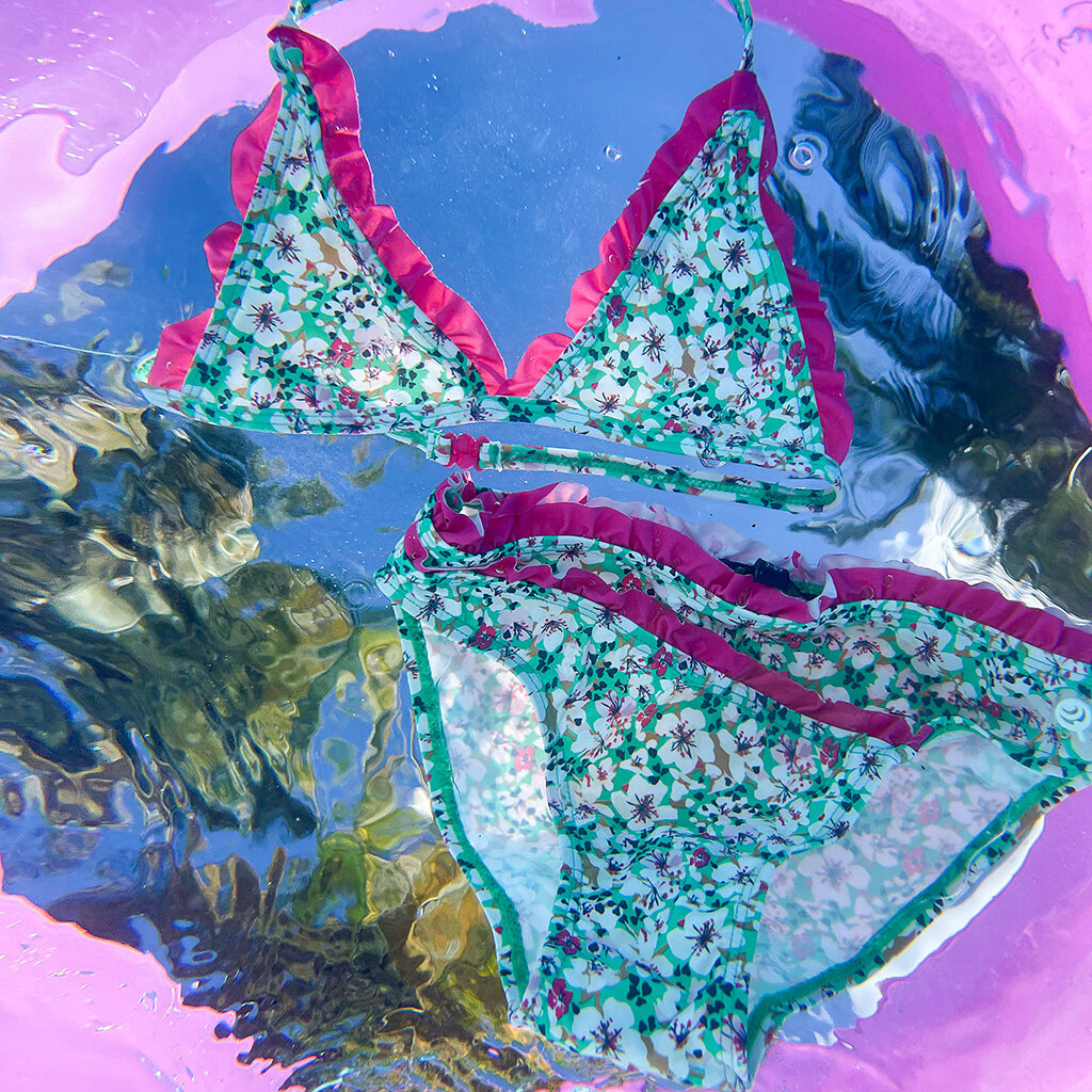 Bikini Vimke (aop green florals)