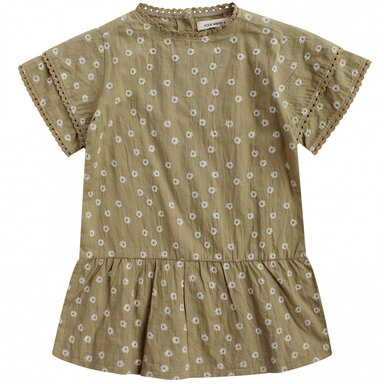 Jurk Juna | Broderie (slate green)