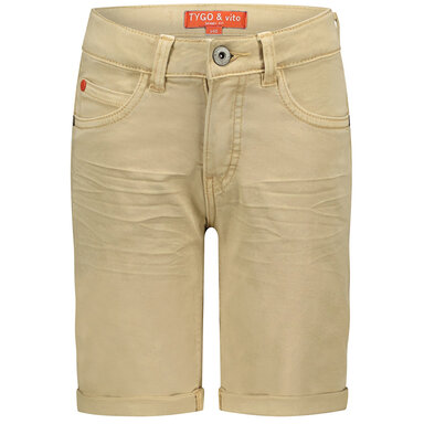 Korte broek stretch twill (sand)