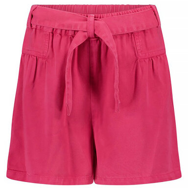 Korte broek  tencell twill (fuchsia)