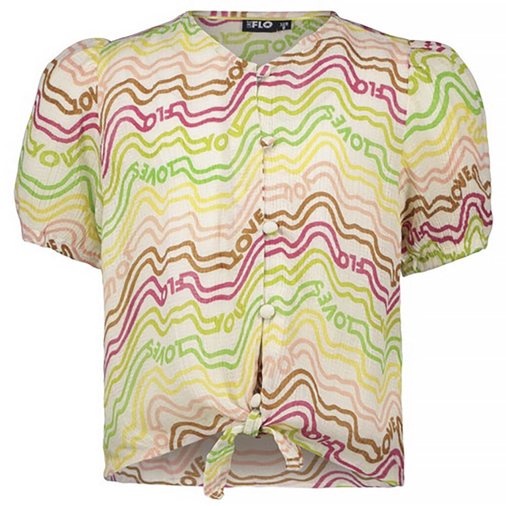 Blouse fancy knot (rainbow)