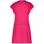 Like Flo Jurk crepe ruffle (fuchsia)