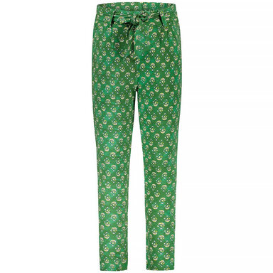 Broek crepe (green flower)