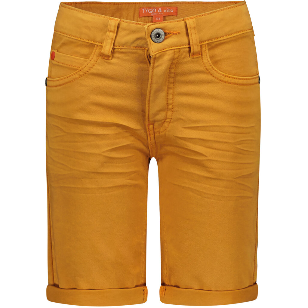 Korte broek stretch twill (golden yellow)