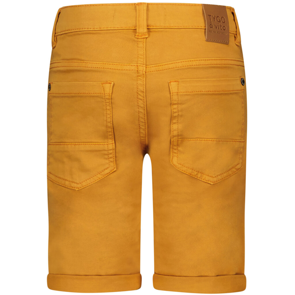 Korte broek stretch twill (golden yellow)