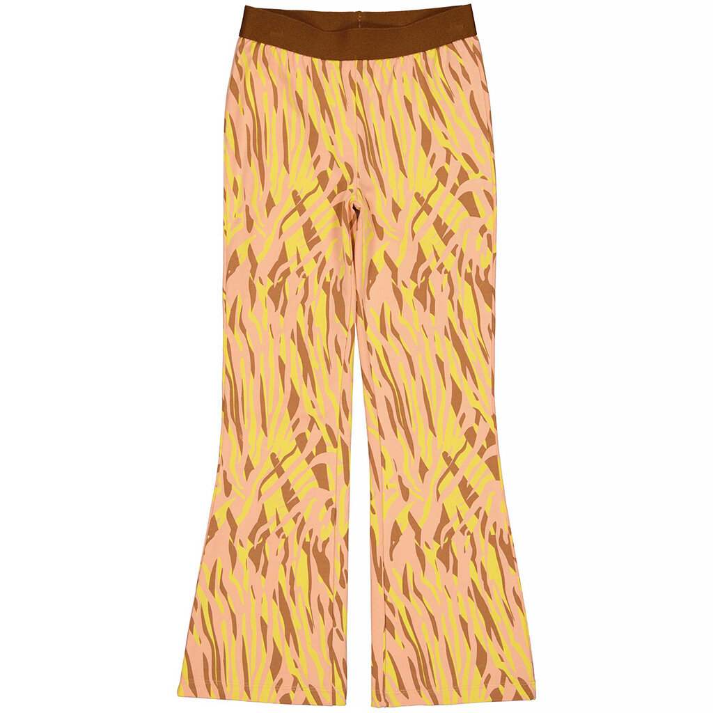 Broek flared Tieme (aop yellow sand animal)