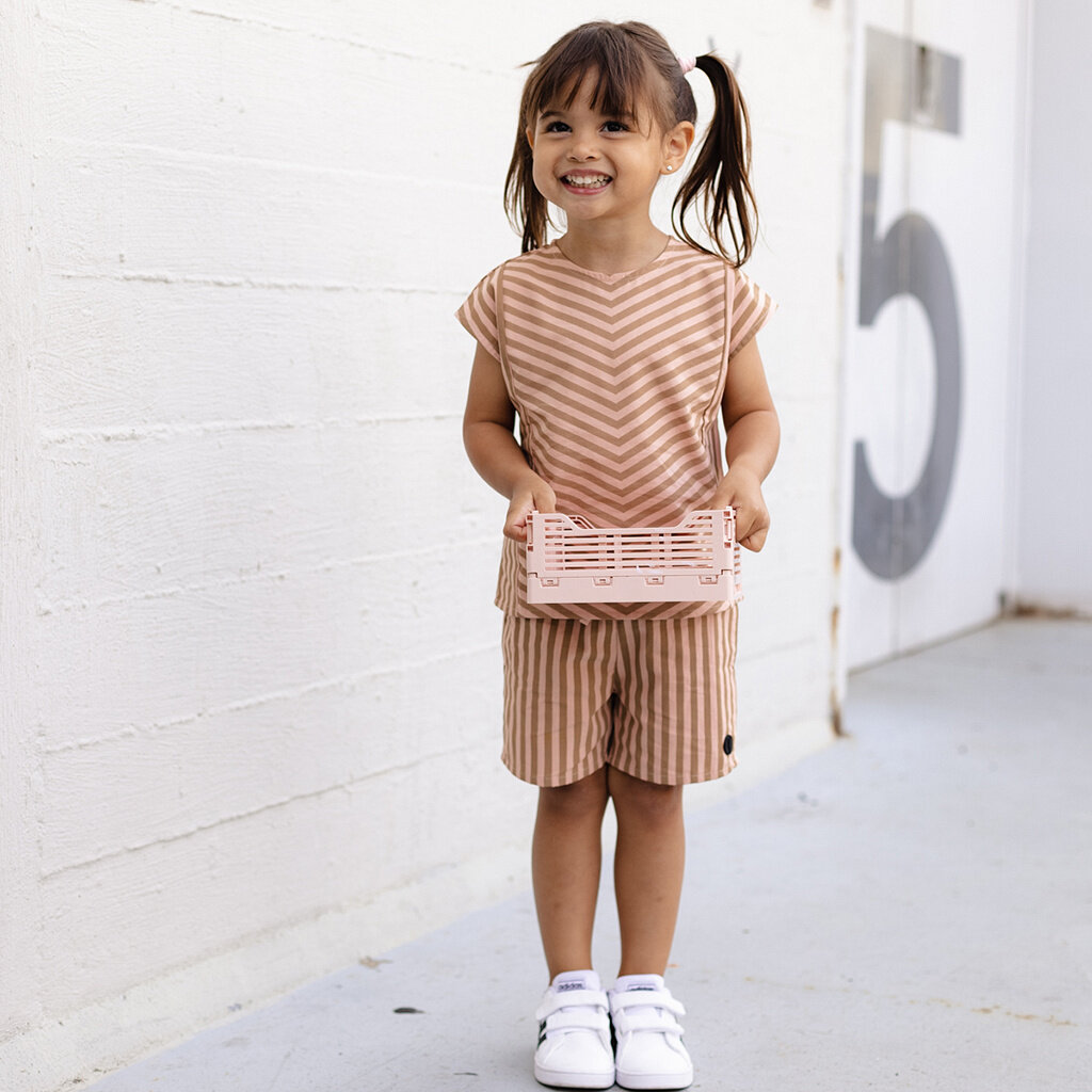 Blouse Elleke (taupe light stripe)