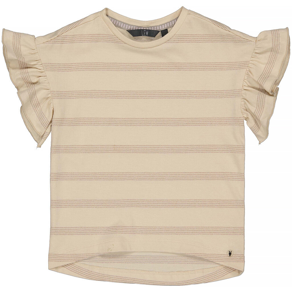 T-shirtje Eslien (aop creme stripe)