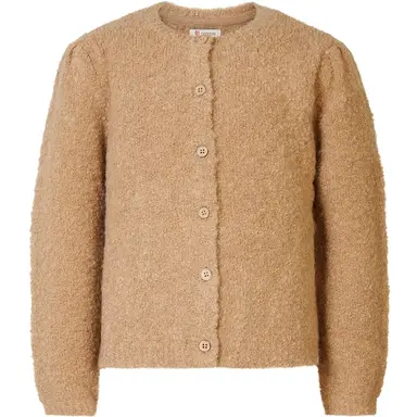 Fluffy gebreid vest Annville (cork)