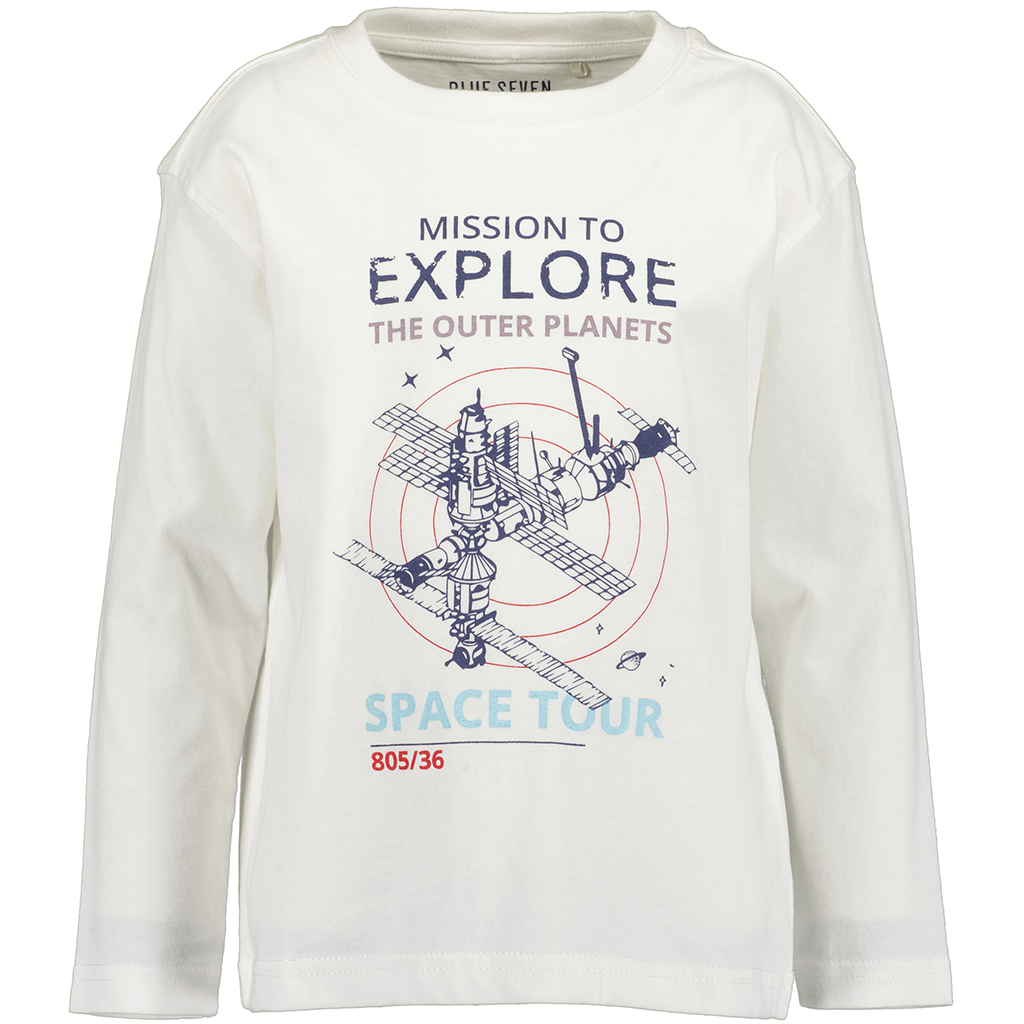 Blue Seven-collectie Longsleeve Gallactic (off-white)