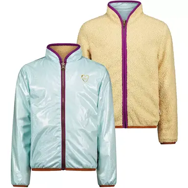 Zomerjas REVERSIBLE metalic fur (paradise green)