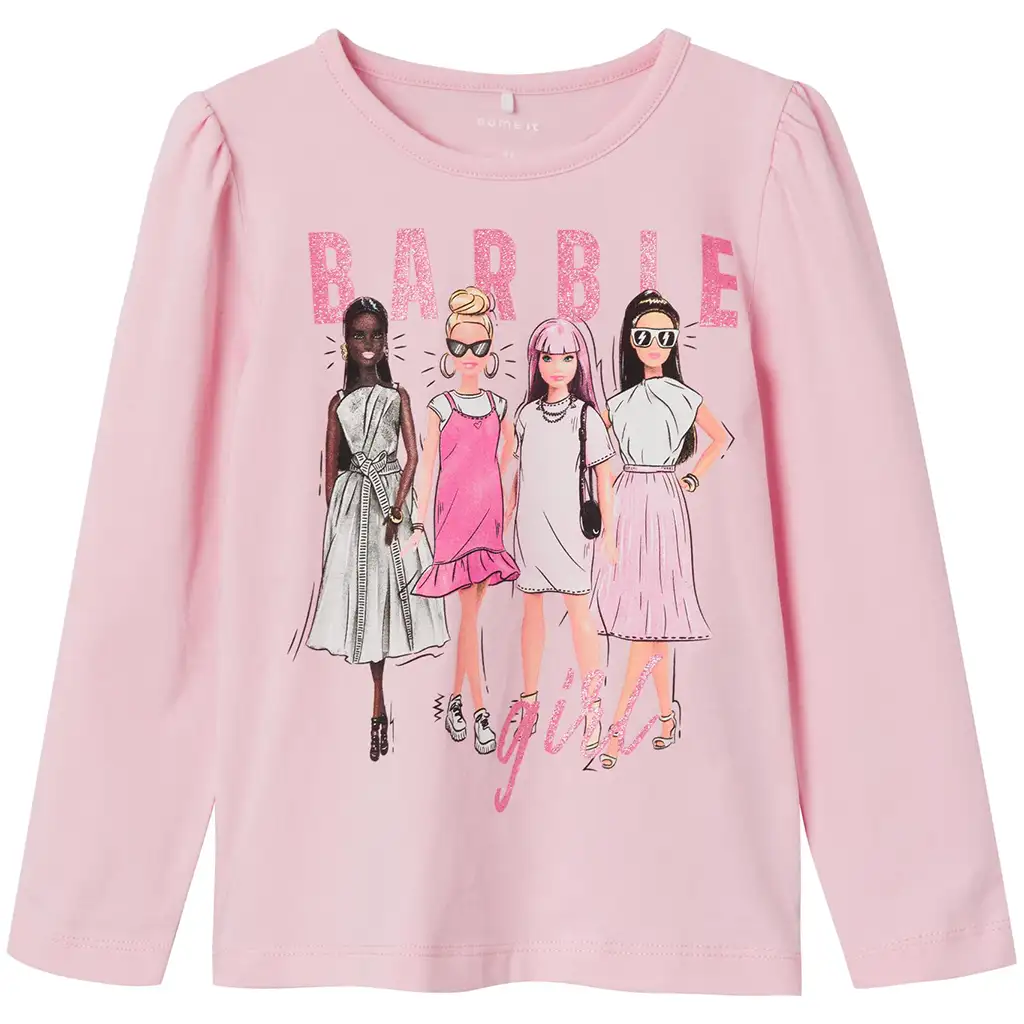 Name It-collectie Longsleeve BARBIE (parfait pink)