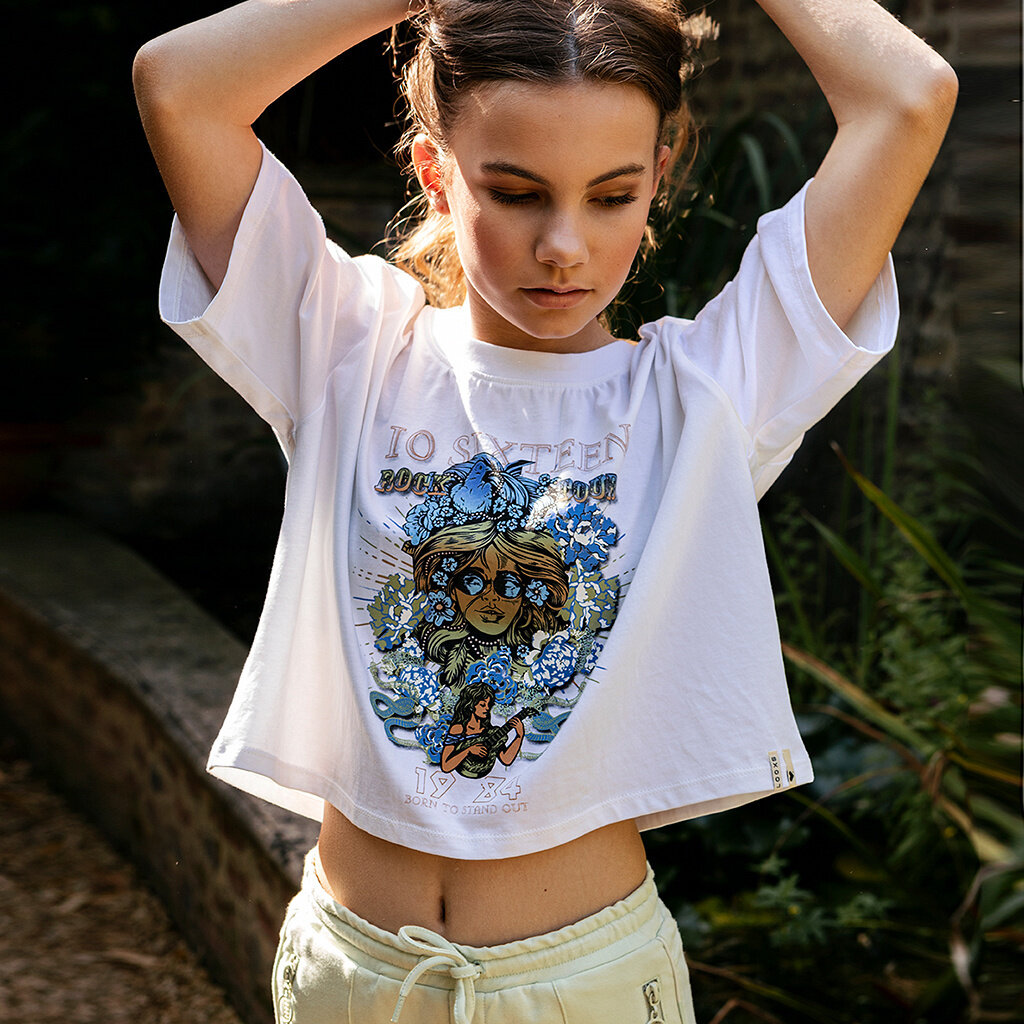 T-shirt cropped (white)