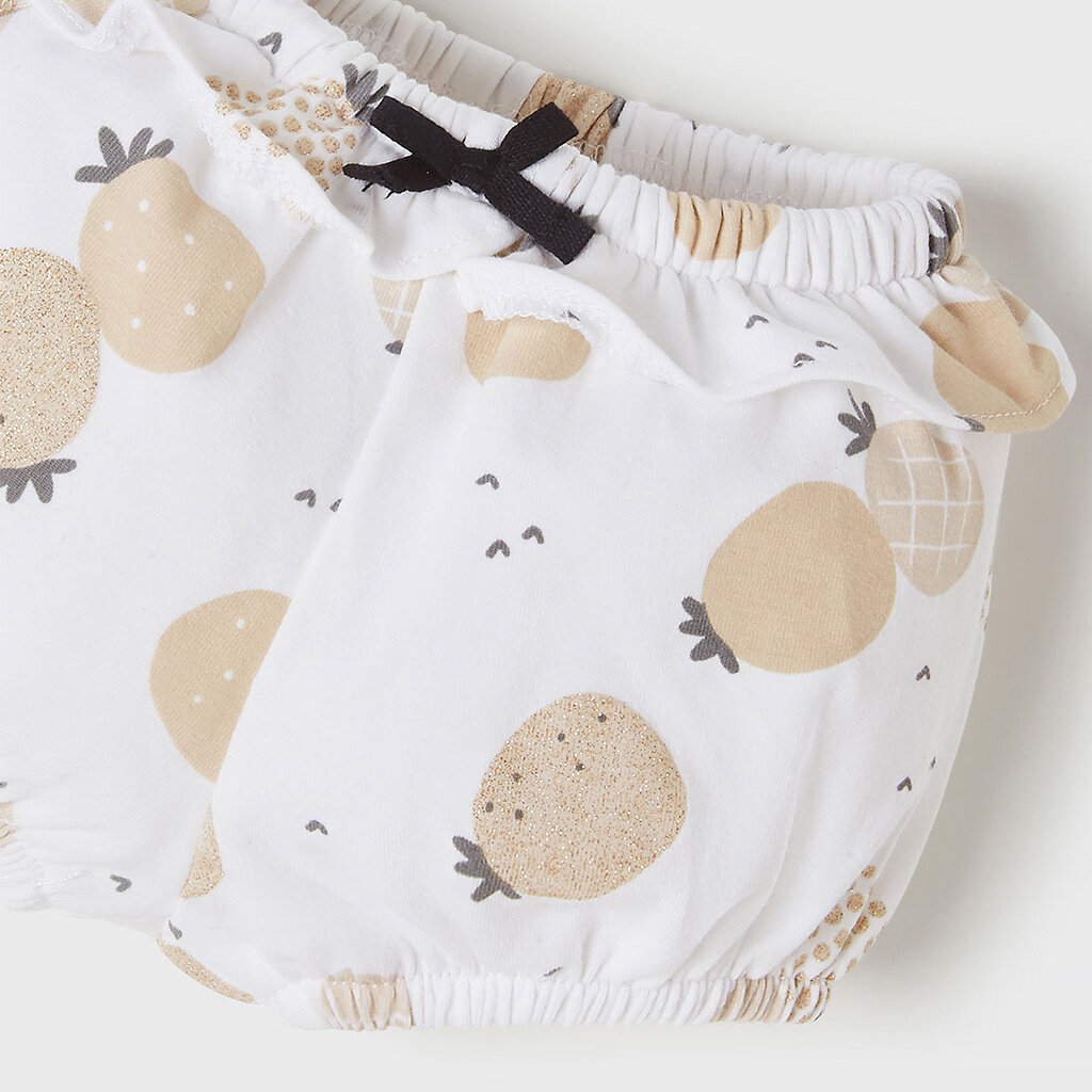 Set van twee shirtjes, bloomer en rokje (black)