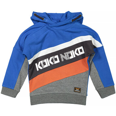 Trui hoody (bright blue/grey melee)