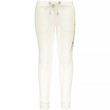 Broek sweat embroidery (off-white)