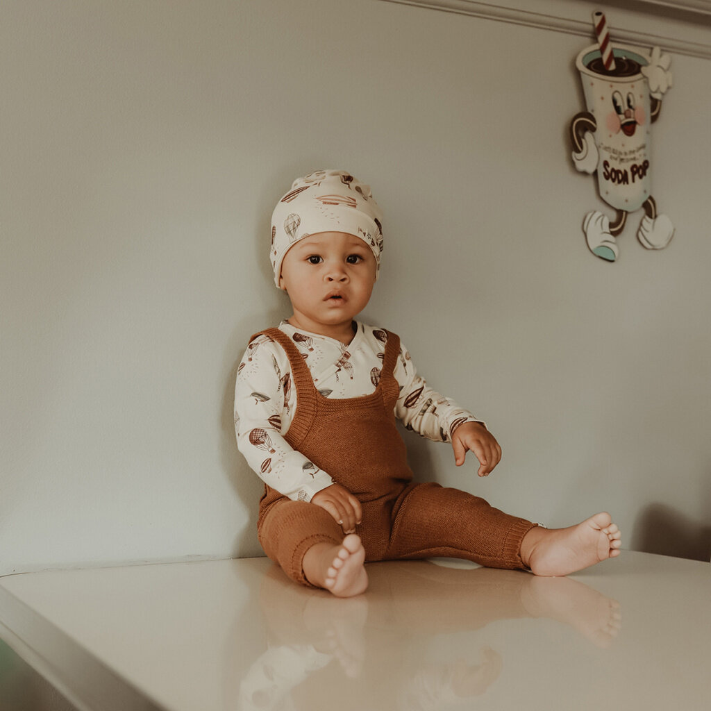 Gebreid broekje Miles (clay)