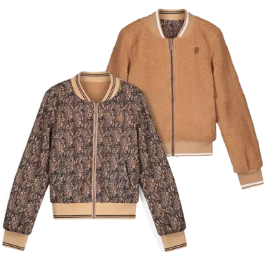 Vest/jasje Donka REVERSIBLE (animal brown)